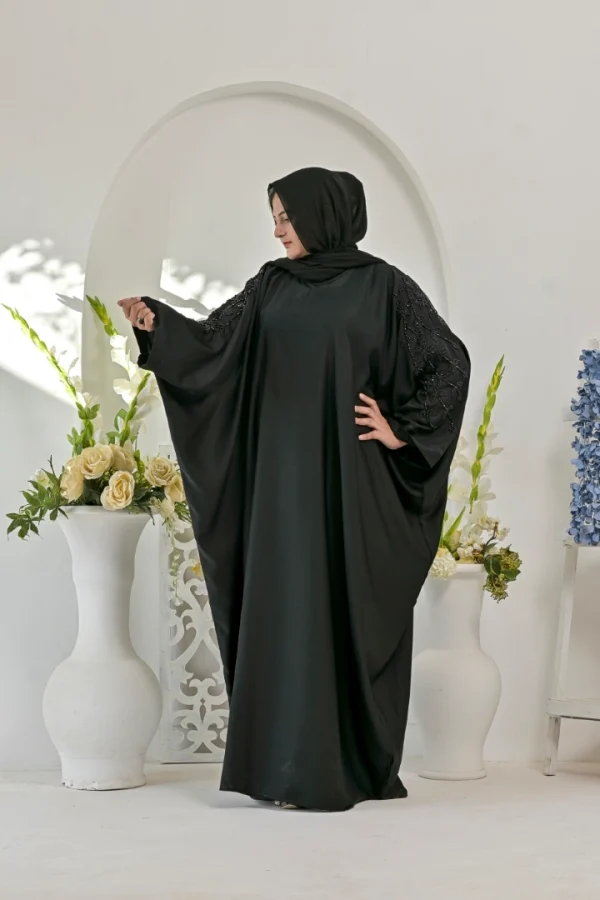 Suheyla Zoom Nida Abaya - Black Color